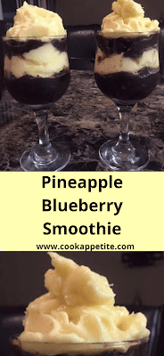 A pineapple and blueberry smoothie that is delicious for breakfast or snack. Start your day with this easy blueberry pineapple smoothie packed with sweetness and flavor, above it's packed with nutrients.