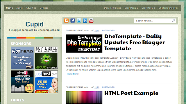 Wordpress and Blogger Theme Template