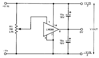 Simple split power supply circuit Diagram