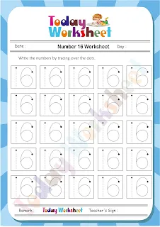 Number 16 Worksheet