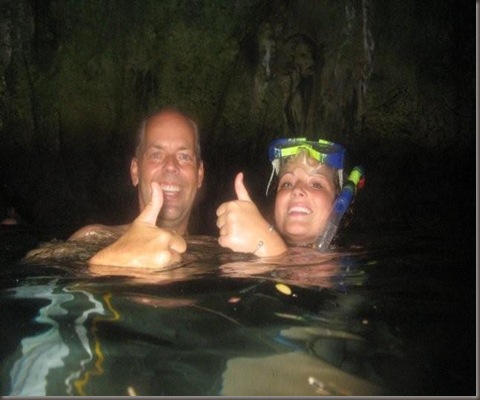 Steve and Sarah in Swallows Cave
