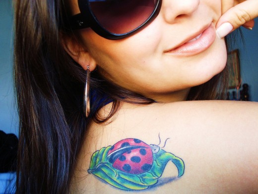 Ladybug Tattoos For Girls