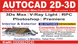 Autocad civil advance course Multan