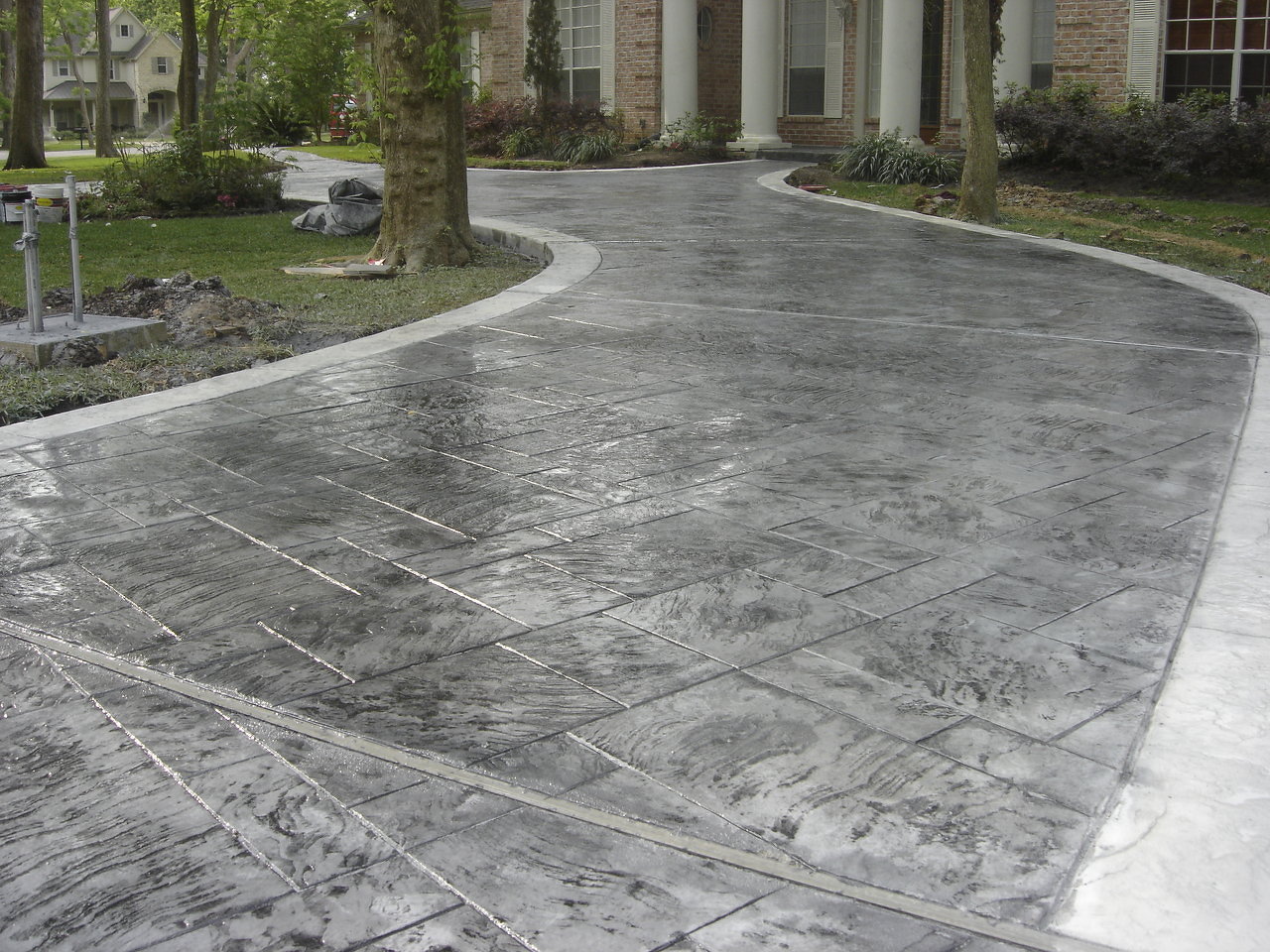 Stamped Concrete Driveway