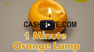 make a one minute lamp orange