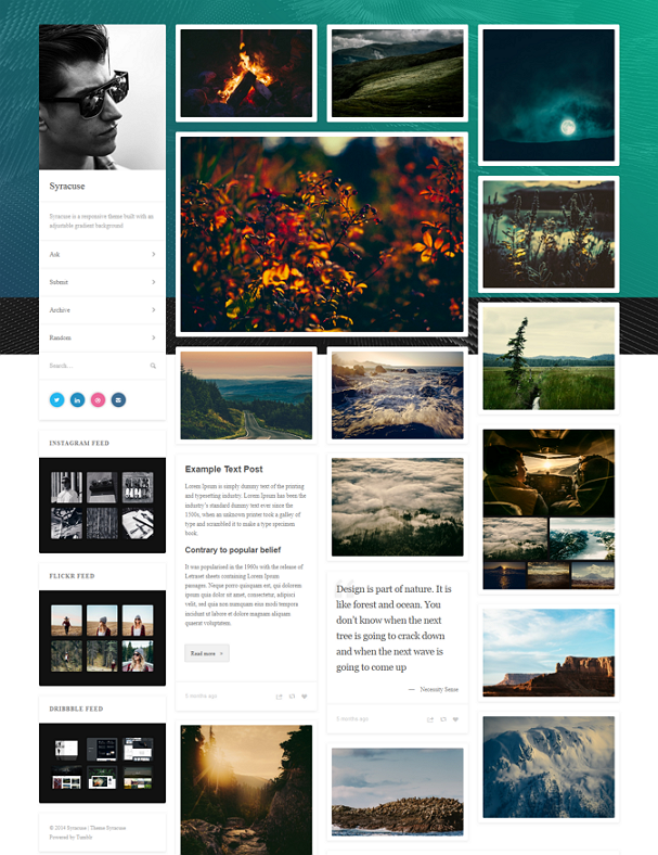 Responsive Tumblr Theme