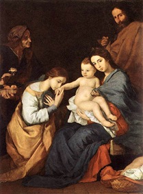 José de Ribera Sagrada Familia con Santa Catalina 1648 Metropolitan Museum