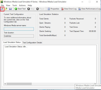 Windows Media Load Simulator nuevo test