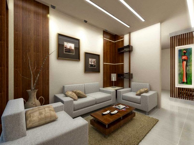 10 desain  interior ruang  tamu  kecil nuansa minimalis 