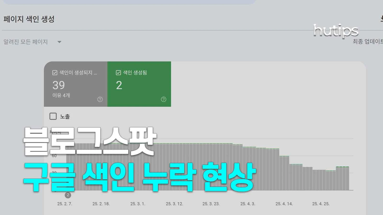 구글 서치콘솔 색인 누락 썸네일