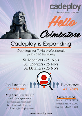 Cadeploy Coimbatore Tekla Job Openng