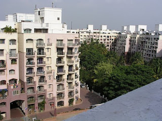 Balcony view of the park by marjorie pries.