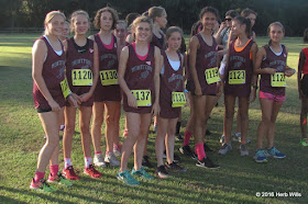 2016 Montford Middle School girls' cross-country team