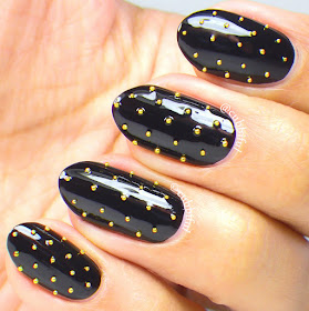 Black Studded Nails