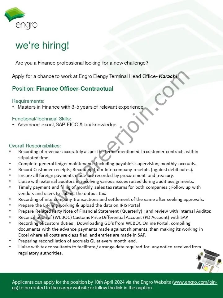 Jobs in Engro Corporation Limited