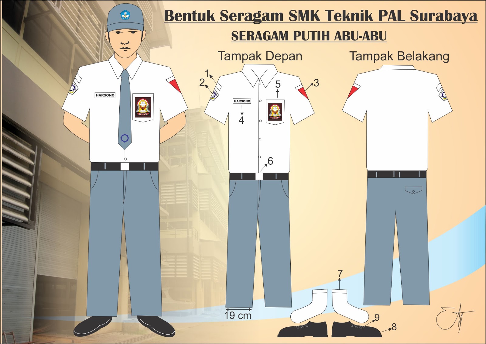 kemeja seragam  murah Baju  Seragam  Smk