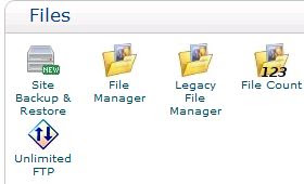 cPanel File manager, FTP