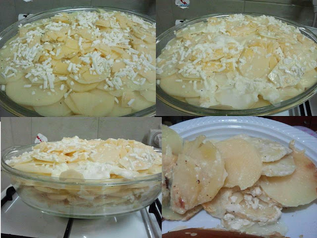 potatoes gratin step by step photos