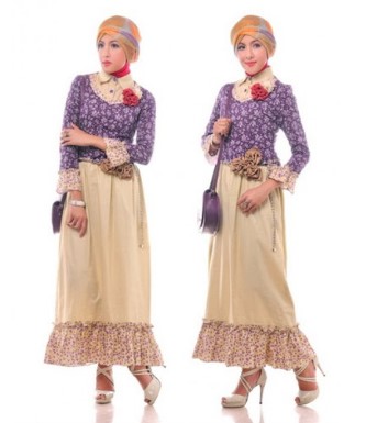 Model Baju  Batik Kantor  Wanita Muslim Desain Terbaru 