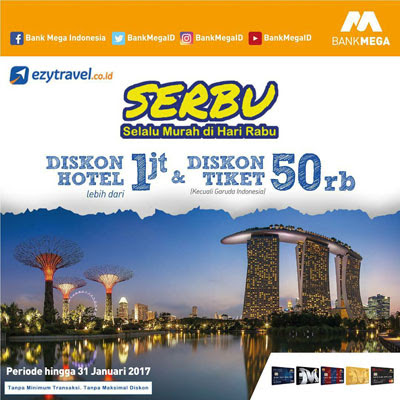 Selalu Murah di Hari Rabu Ezytravel – Bank Mega