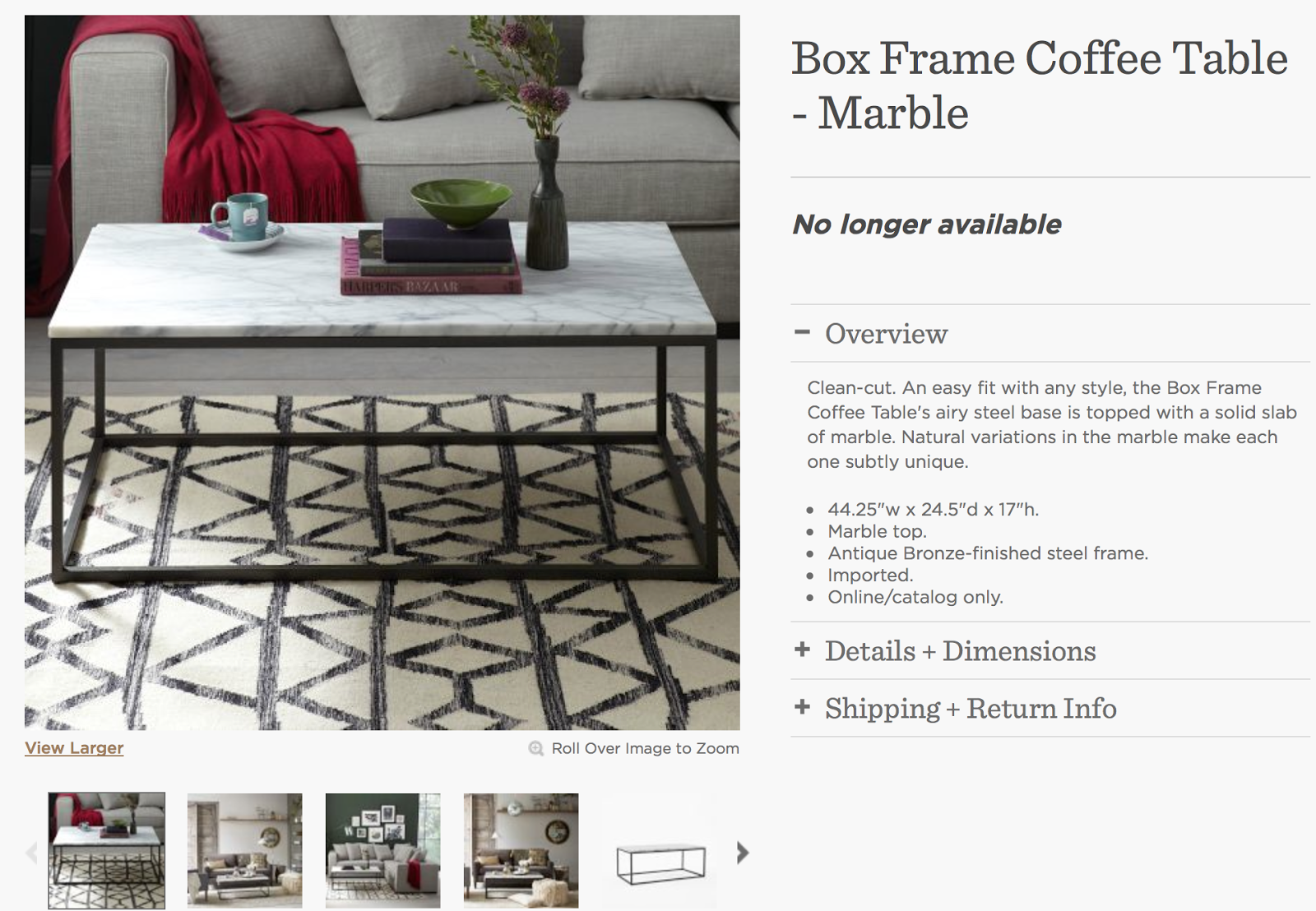 DSK Steph!: My Dream Discontinued West Elm Marble Coffee Table ... - West Elm sent me a 15% off coupon and I excitedly went on their website to  search for my coffee table (that I probably ...