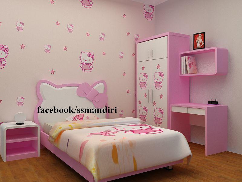 Top Ide Desain Kamar Hello Kitty Minimalis