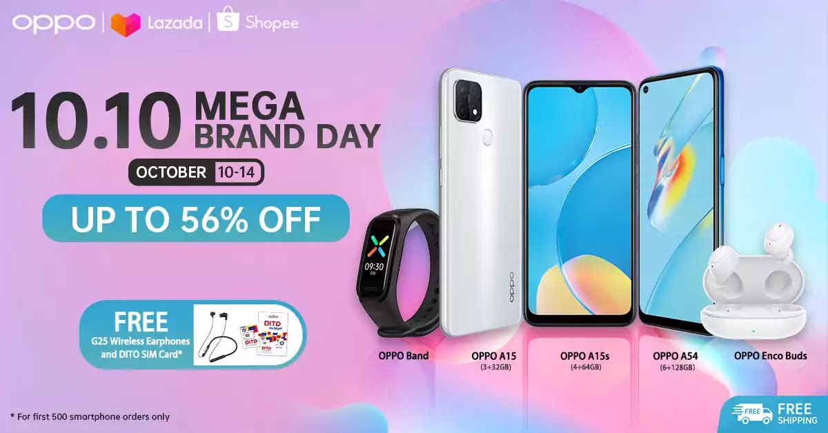 OPPO 10.10 Mega Sale on Shopee and Lazada