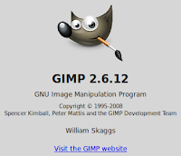 Gimp 2.5.12 (screenshot image) can be found natively on Linux Mint 13