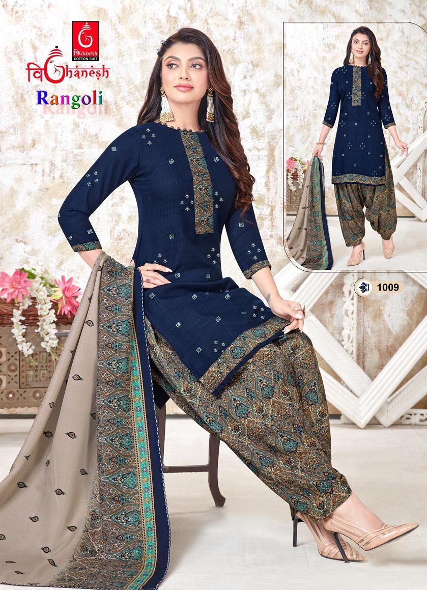 Rangoli Vol 1 Vighanesh Cotton Suit Patiyala Style Suits Manufacturer Wholesaler