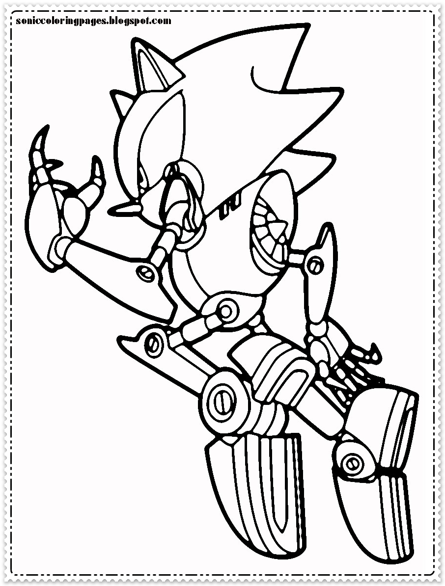 Download Sonic Coloring Pages