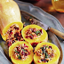 Baked Squash Stuffed with Nutty Cranberry-spiked Rice