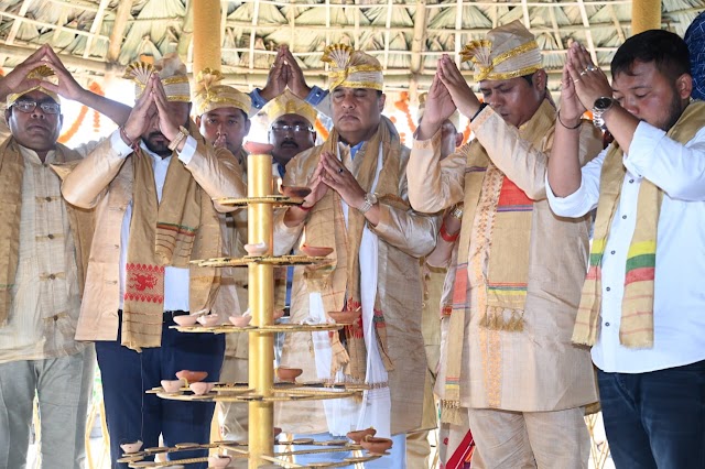CM Dr. Himanta Biswa Sarma attends Me-Dam-Me-Phi celebrations at Tipam