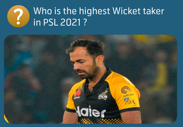 Who is the highest Wicket taker in PSL 2021 ?