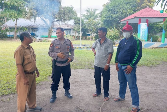 Polsek Bandar Khalifah Ajak Pihak SMA N1 Meriahkan HUT Bhayangkara Ke-76 