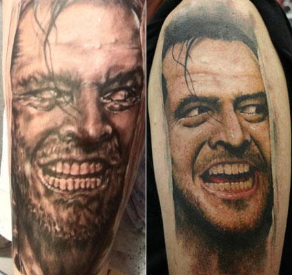 Great movie great tattoo at least the one on the right 