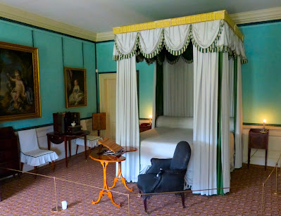 The chair in which Queen Charlotte died, in her bedroom in Kew Palace (2014)