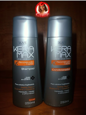 SHAMPOO E CONDICIONADOR KERAMAX RECONSTRUÇÃO CAPILAR, BY SKAFE