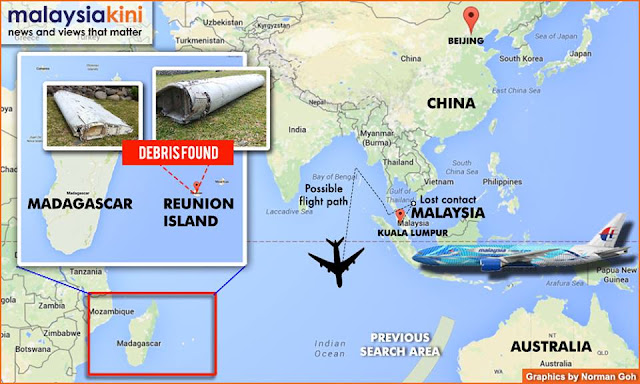 Serpihan Bangkai Pesawat Kemungkinan MH370