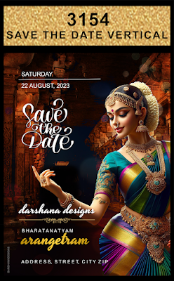 Save the Date Bharatanatyam Arangetram