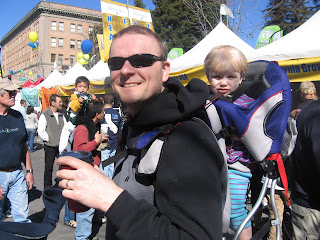 With Daddy at the Tour of California