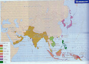 Mapa de los Imperios Coloniales Europeos: Asia y África (escanear )