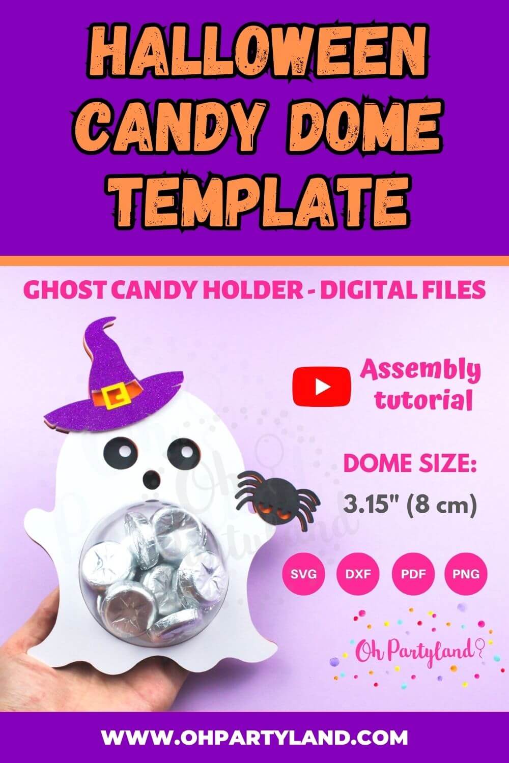 halloween candy dome template