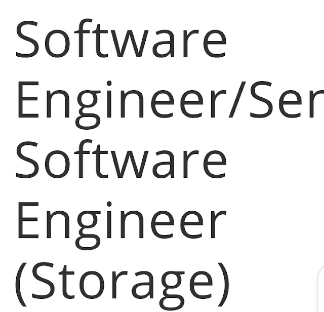 Dimanti Hiring Software Engineer/Senior Software Engineer (Storage) 