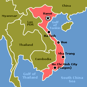 map of Vietnam