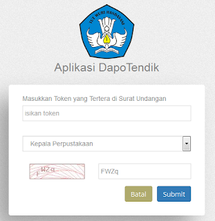 cara daftar aplikasi dapotendik kemdikbud