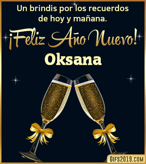 Brindis de feliz año nuevo oksana Brindis de feliz año nuevo oksana