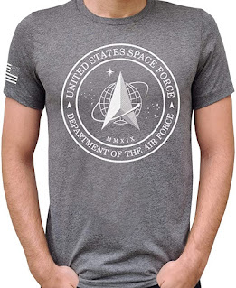 United States Space Force T-Shirt, USSF Logo, Premium Material, Screen Printed by Hand in The USA