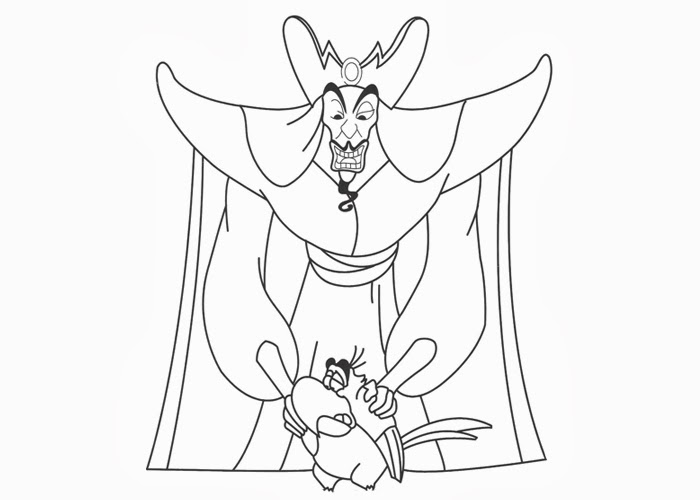 Jafar and Iago coloring pages | Free Coloring Pages and Coloring Books