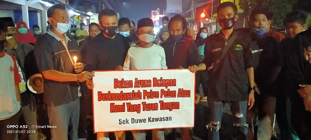 Doa bersama untuk mengenang Devina korban kecelakaan di ruas jalan KH Agus Salim berlangsung khidmat