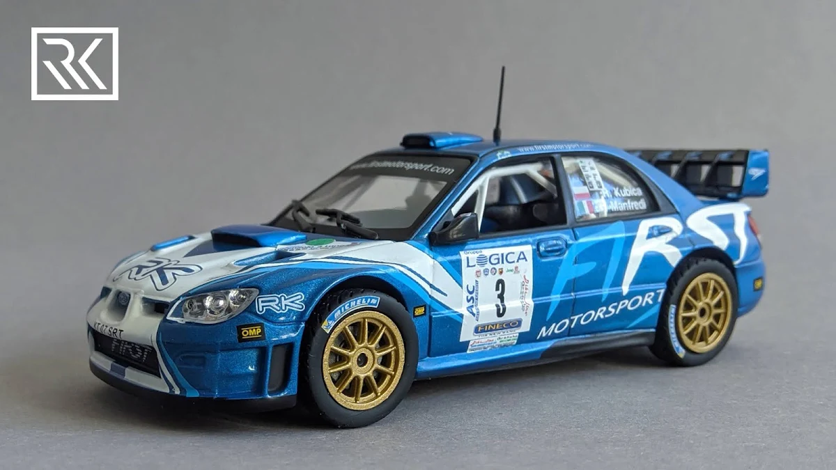 Zdjęcie modelu IXO Altaya Subaru Impreza S12B WRC, Rally Ronde Gomitolo di Lana 2012, Robert Kubica / Giuliano Manfredi